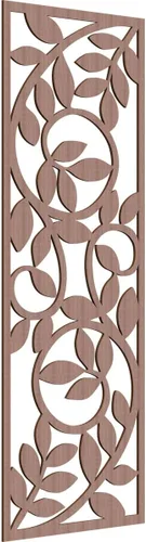 Miniatura 25 de 9 3/8"W x 24 3/8"H x 1/4"T Utica Decorativo Fretwork Madera Paneles de Pared, Abedul