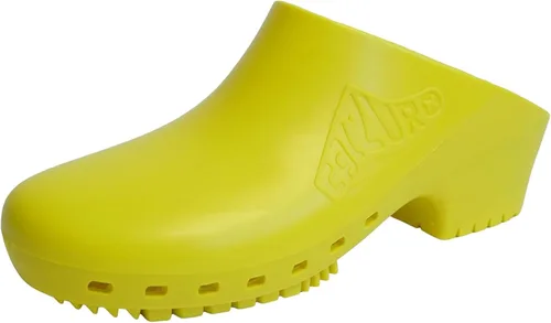 Miniatura 17 de CALZURO Zuecos de Trabajo Clásicos Sin Agujeros - Zuecos de Enfermería Unisex - Zapatos Antideslizantes - Zapatos de Cocina de Goma Autoclavables