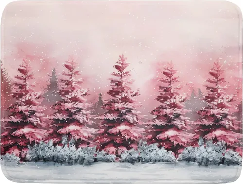 Miniatura 49 de Tapete de secado de platos de cabaña rústica, tapete escurridor de vida silvestre de oso del bosque, alce, 18 x 24 pulgadas, almohadilla escurridor