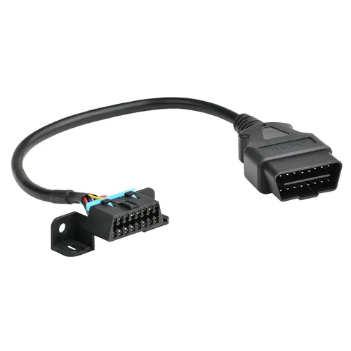 Miniatura 3 de iKKEGOL Conjunto de Cable Completo de 16 Pines OBD2 Macho a Hembra con Soporte de Montaje Bajo el Tablero y Conector de Extensión de Arnés