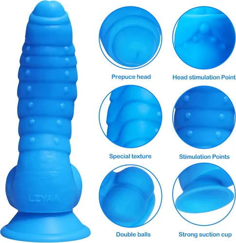 Miniatura 3 de Consolador realista, material de silicona líquida sin olor, juguetes sexuales para adultos, pene, fuerte ventosa para usar sin manos, 2 bolas, punto