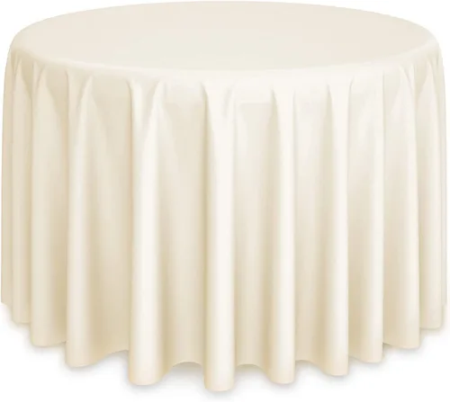 Miniatura 25 de Lann's Linens - 10 manteles redondos de tela de poliéster para bodas/banquetes/restaurantes (varios colores y tamaños)