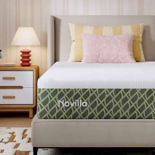 Novilla 5 Inch Twin Size Mattress for Kids, Gel Memory Foam Twin Mattress with Comfort Foam for Pressure Relief and Supportive Base Foam for Spinal