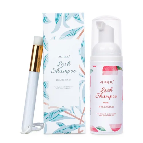 Miniatura 29 de ACTROL Limpiador de extensiones de pestañas Cherry Blossom 2L Natural Lash Extension Shampoo Professional Eyelid Foaming Cleanser Parabenos &