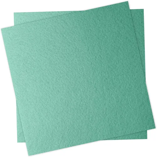 Miniatura 50 de Hojas de tela de fieltro de 6 x 6 pulgadas para manualidades, 0.039 in de grosor, papel de fieltro de colores surtidos para manualidades de costura