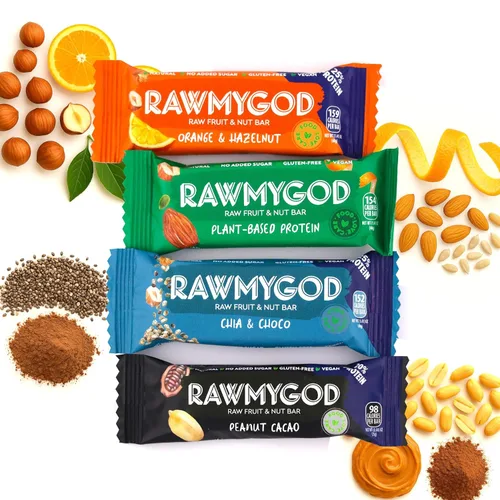 Miniatura 6 de RAWMYGOD Barras de frutas y nueces, sin gluten, veganas, sin azúcar añadida