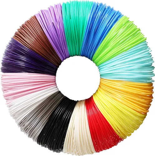 Recambio de filamento ABS de 15 colores para bolígrafo 3D, cada color 11.5 ft, total de 172.2 ft / impresora 3D de ABS, soporte para bolígrafo de