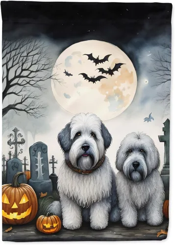 Miniatura 63 de Caroline's Treasures DAC2011GF - Bandera decorativa para jardín de Halloween con diseño de beagle para jardín, jardín, jardín, jardín, multicolor