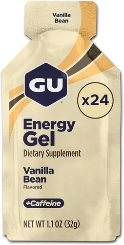 GU Energy Original Sports Nutrition Gel Energético, Vainilla, 26.4 Oz, 24 Unidades
