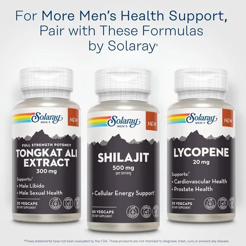 Miniatura 6 de SOLARAY Shilajit 500 mg, PrimaVie (R) Himalayan Shilajit para hombres, apoyo de energía celular adaptogénica, suplemento de salud masculina, vegano