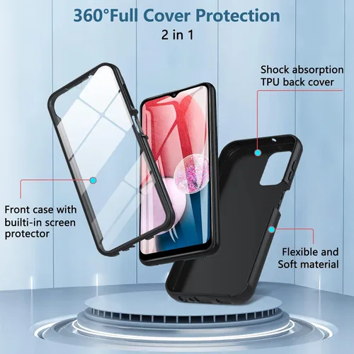 Miniatura 2 de BESINPO Funda compatible con Gabb Phone 3 Pro, protección de cuerpo completo de grado militar 360 con protector de pantalla integrado, resistente a