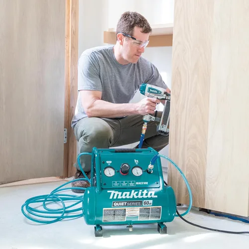 Miniatura 4 de Makita MAC210Q Quiet Series, 1 HP, Compresor de aire eléctrico, sin aceite, 2 galones