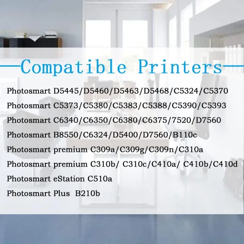 Miniatura 2 de Cartucho de tinta compatible 564XL PBK de repuesto para HP 564XL Photo Black para impresora PhotoSmart B8550 C6340 C6350 C6380 D5445 D5460 D7560