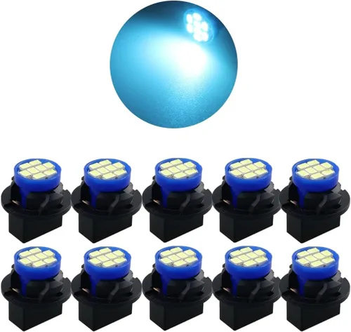 Miniatura 11 de T10 194 168 Dash Instrument - Bombillas LED blancas de panel brillante, 10 unidades/juego (azul)
