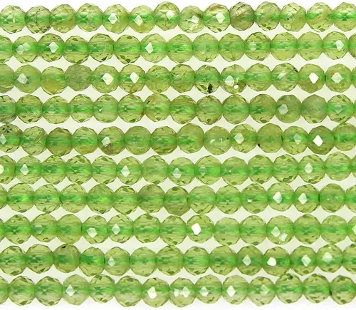 Miniatura 15 de MJDCB Cuentas sueltas redondas de amazonita natural facetadas de 0.118 in para hacer joyas, pulseras y collares