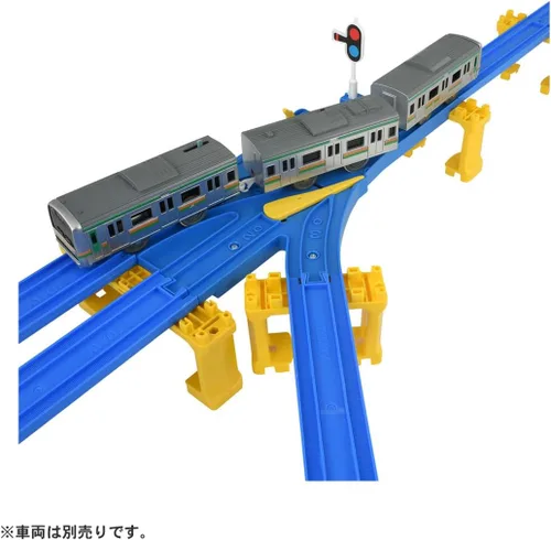 Miniatura 4 de Takara Tomy HO Scale - Pista de tren de plástico mediano con riel medio recto (R-16)