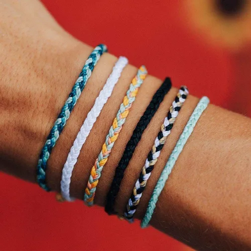 Miniatura 2 de Pura Vida - Mini Pulsera trenzada Brazalete chapado, banda ajustable