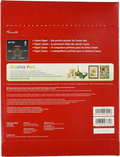 Miniatura 5 de Canon CLI-42 Paquete de 8 tintas, paquete de 8 unidades compatibles con PIXMA PRO-100 y papel fotográfico brillante de tinta de 8.5 x 11 pulgadas
