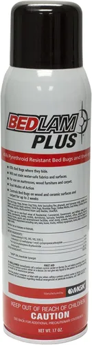 Bedlam Plus - Aerosol de 17 onzas de derribo rápido de chinches y chinches de cama, huevos, garrapatas y pulgas, ácaros del polvo, polillas de la