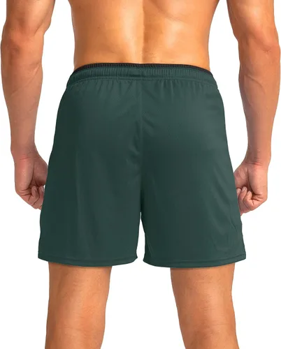 Miniatura 3 de G Gradual Pantalones cortos de correr para hombre con bolsillos con cremallera, secado rápido, gimnasio, atletismo, entrenamiento, pantalones cortos