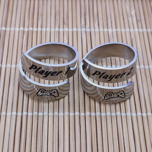 Miniatura 3 de HOFOYA Anillos inspiradores ajustables de acero inoxidable, anillos de grabado, joyería motivacional, graduación, San Valentín, regalos