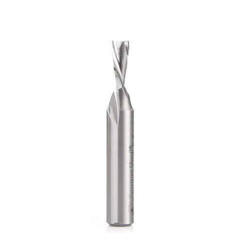 Miniatura 8 de Amana Tool HSS1655 Brocas de enrutador espiral de doble flauta Metal Corte de aluminio de 1/4 D x 1 x 1/4 pulgadas Broca de enrutador de corte
