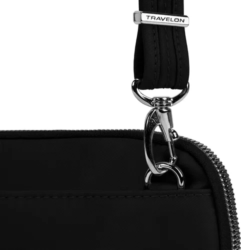 Miniatura 12 de Travelon Bolso cruzado convertible a medida antirrobo para mujer, Onyx, talla única , Travelon Bolso cruzado convertible a medida antirrobo