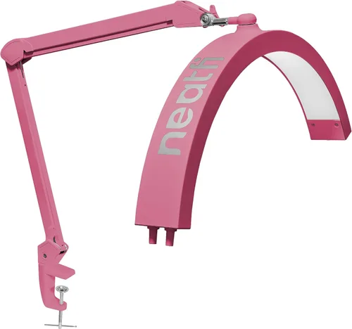 Neatfi Lámpara de mesa LED media luna para esteticistas, técnico de uñas y cosmetóloga para arte de manicura, facial, depilación, hilo y tatuajes,