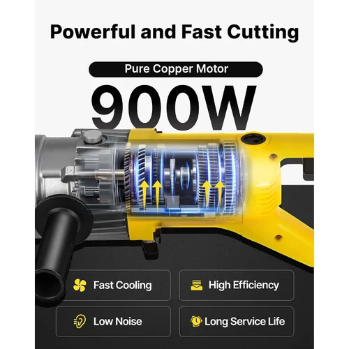 Miniatura 3 de Happybuy Cortador de barras de refuerzo hidráulico eléctrico 900W RC-16 110V - Portátil, corta barras de refuerzo de 0.157-0.630 in en 3 segundos