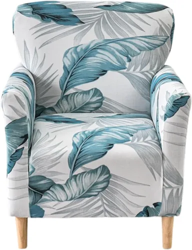 Miniatura 35 de CRFATOP - Funda elástica para sillón de mediados de siglo moderno de 1 pieza, fundas de silla de acento de jacquard con brazos, fundas de silla