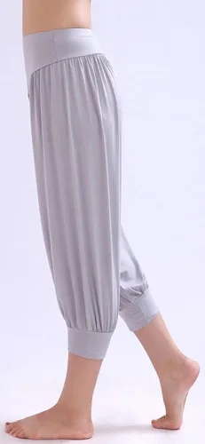 Miniatura 3 de AvaCostume Pantalones capri de harén de yoga suave de algodón modal para yoga