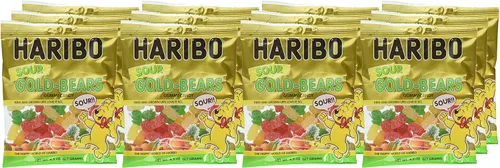 Miniatura 6 de HARIBO Gummi Candy, Sweet & Sour Goldbears, Gummy Bears with A Twist, 4.5 onzas (paquete de 12) deliciosos bocadillos suaves y masticables, varios