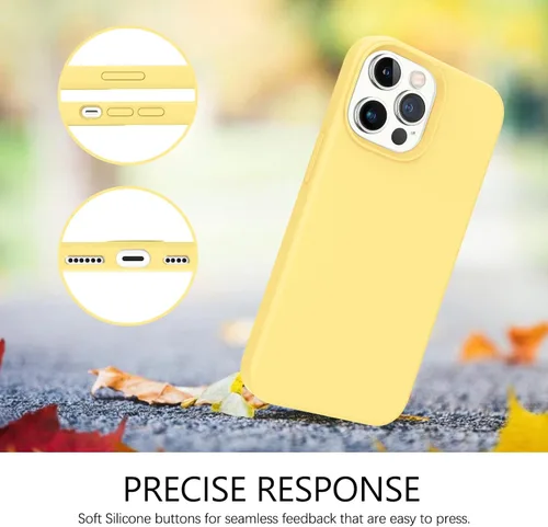 Miniatura 296 de GUAGUA Funda compatible con iPhone 17 Pro Max de 6.9 pulgadas, silicona líquida, goma de gel suave, delgada, forro de microfibra delgada