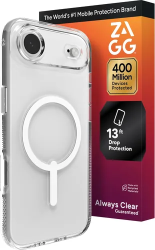 Miniatura 30 de ZAGG Crystal Palace Funda para iPhone 15 Pro Max - Protección contra Caídas (13ft/4m), Funda para iPhone Antiamarilleamiento y Resistente a