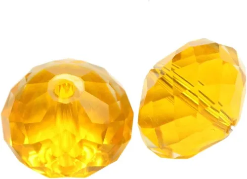Miniatura 92 de 50 cuentas de cristal Adabele austriaco de 0.394 pulgadas facetadas sueltas Rondelle Siam rojo espaciador compatible con cristales de Swarovski 5040