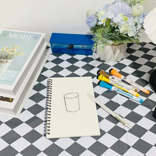 Miniatura 7 de DSTELIN Cuaderno en espiral en blanco, paquete de 3, tapa blanda, libro de bocetos, 100 páginas / 50 hojas, 7.5 pulgadas x 5.1 pulgadas, 100GSM