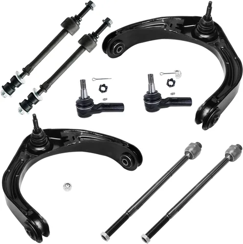 Miniatura 142 de Detroit Axle - Kit de brazos de control de extremo delantero de 8 piezas para Dodge Dakota 00-04, Durango 00-03, 4 brazos de control superior e