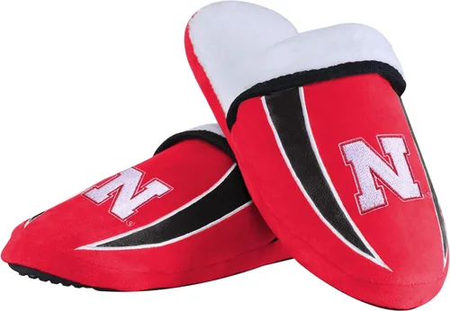 Miniatura 17 de FOCO mens NCAA College Team Logo Sherpa Moccasin Slippers