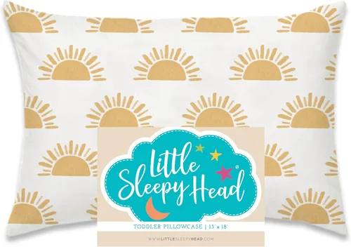 Miniatura 9 de Little Sleepy Head Funda de almohada para niños pequeños, 100% algodón y funda de almohada hipoalergénica para almohada de niños pequeños, funda