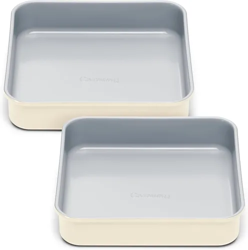 Miniatura 17 de Caraway Sartén Cuadrada de Cerámica Antiadherente de 9" - Revestimiento de Cerámica Naturalmente Deslizante - No Tóxico, Libre de PTFE y PFOA