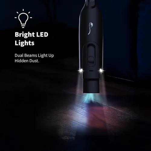 Miniatura 3 de Aspiradora de mano inalámbrica, ligera y portátil con luz LED, aspiradora de mano recargable con vacío de un solo toque, potente succión