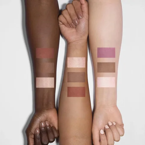 Miniatura 6 de FOCALLURE Paleta de rubor y resaltador, paleta de contorno 3 en 1, polvo bronceador mate libre de crueldad, iluminadores brillantes para un aspecto