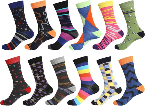 12 pares de calcetines de vestir para hombre