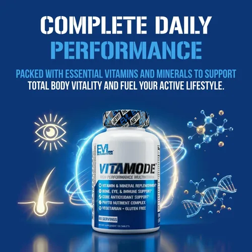 Miniatura 7 de EVL Advanced Daily Multivitamin - Multivitamínico diario avanzado para hombres con minerales esenciales, complejo de fitonutrientes y VitaMode