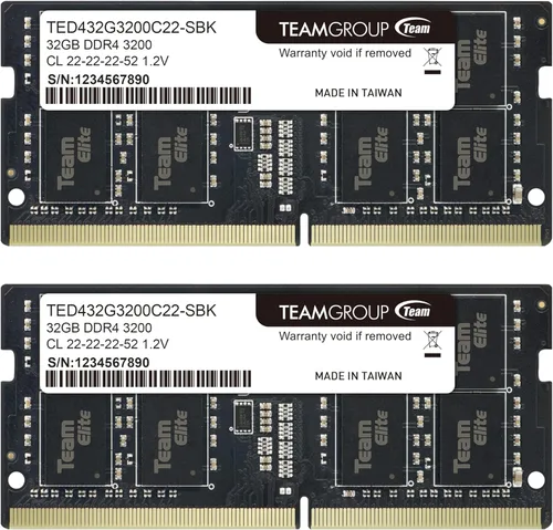 Miniatura 12 de TEAMGROUP Elite DDR4 16 GB Kit (2 x 8 GB) 3200 MHz PC4-25600 CL22 Sin búfer No ECC 1.2 V SODIMM 260-Pin Laptop Notebook PC Módulo de memoria