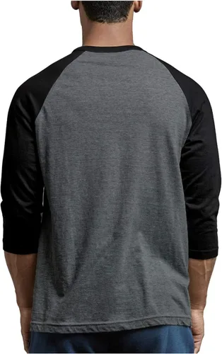 Miniatura 4 de Men's 3/4 Sleeve Raglan Cotton Baseball Tee Shirt