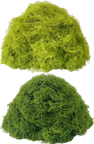 Miniatura 10 de KEYUSHOP Musgo verde falso para plantas en maceta, 5.3 onzas, musgo de reno preservado, musgo artificial decorativo para bricolaje, centros de mesa