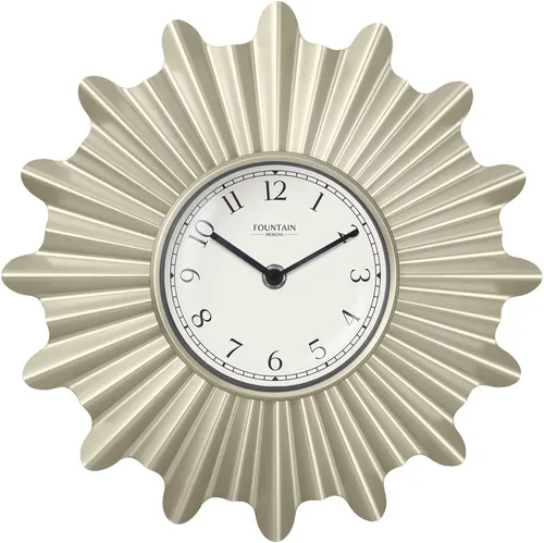 Reloj de pared moderno de mediados de siglo de 12 pulgadas, reloj de pared de metal Starburst decorativo para sala de estar, decoración de cocina,