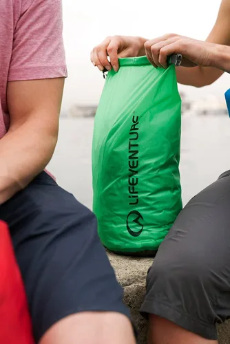 Miniatura 3 de Lifeventure Bolsa seca ultraligera, tela antidesgarros siliconada con costuras totalmente selladas, saco seco ligero impermeable para kayak, Verde
