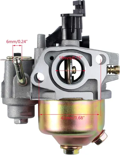Miniatura 3 de Carburador Gx160 para Honda GX120 GX160 GX200 5.5HP 6.5 HP motor pequeño, reemplaza # 16100-ZH8-W61, incluye carcasa del filtro de aire con conjunto
